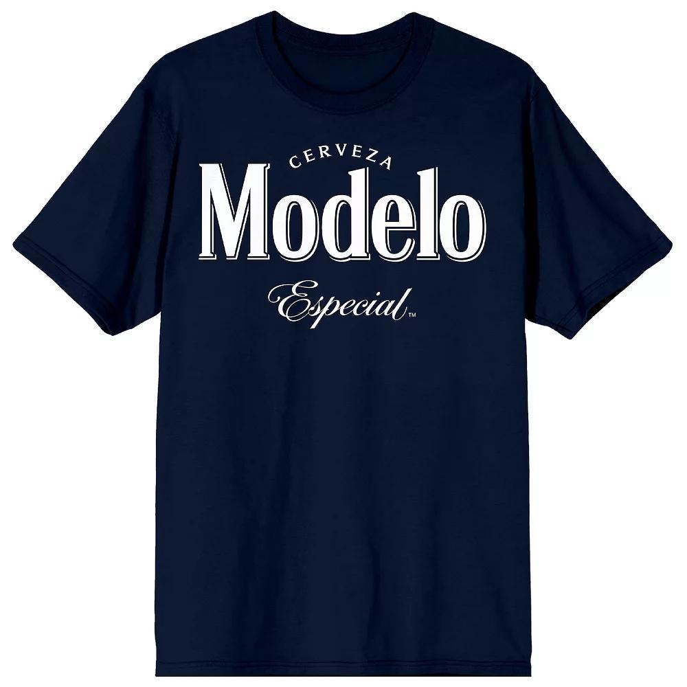 Men's Modelo Especial Logo Tee, Size: Large, Blue Product Image