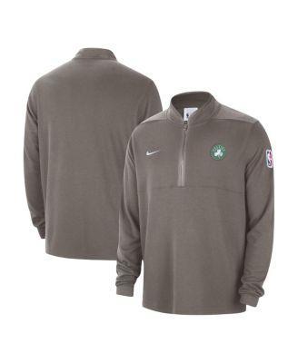 Mens Nike Olive Boston Celtics Authentic Performance Half-Zip Jacket Product Image