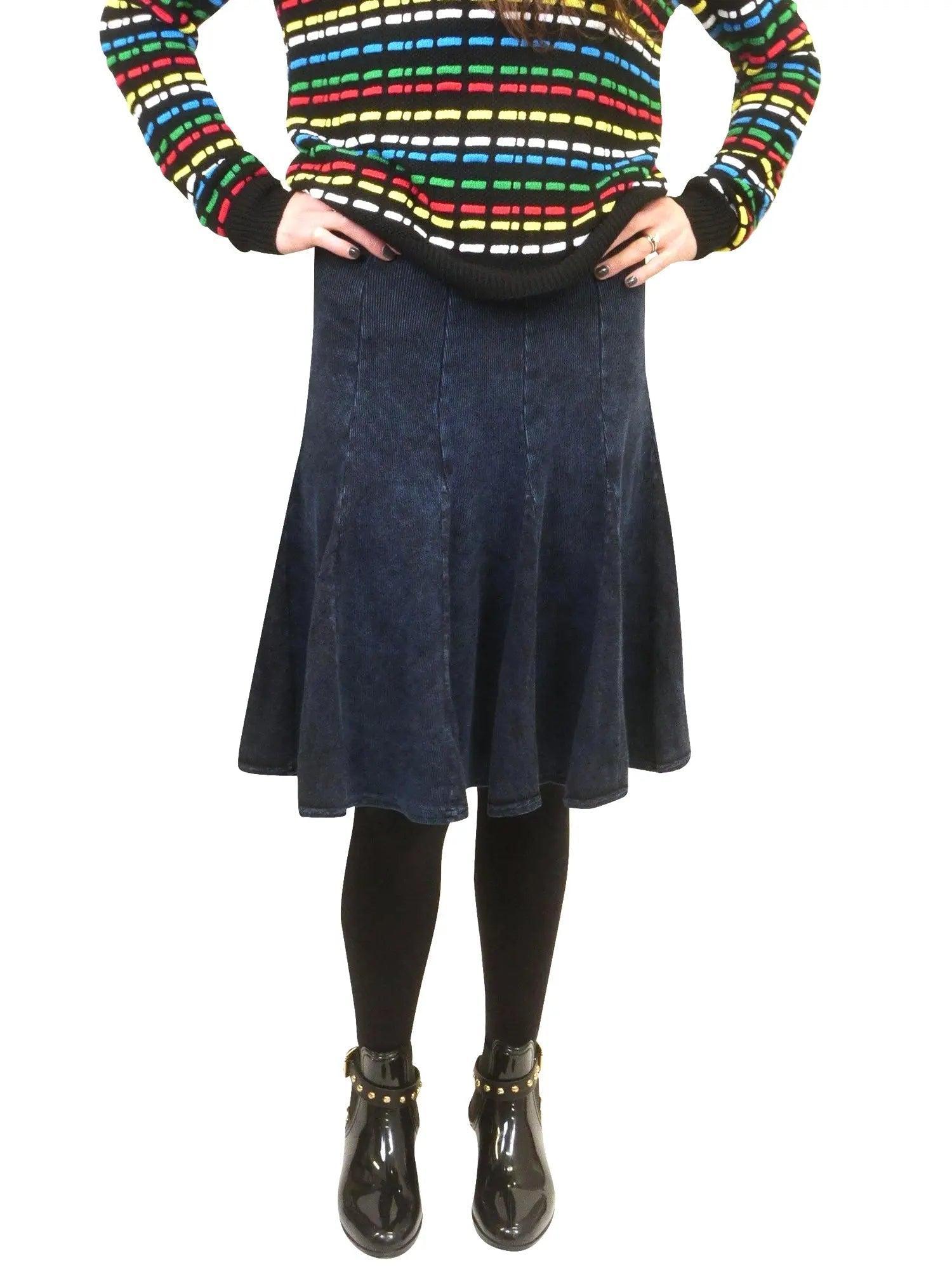 Hard Tail Fit-N-Flare Ribbed Skirt CS-105 Product Image