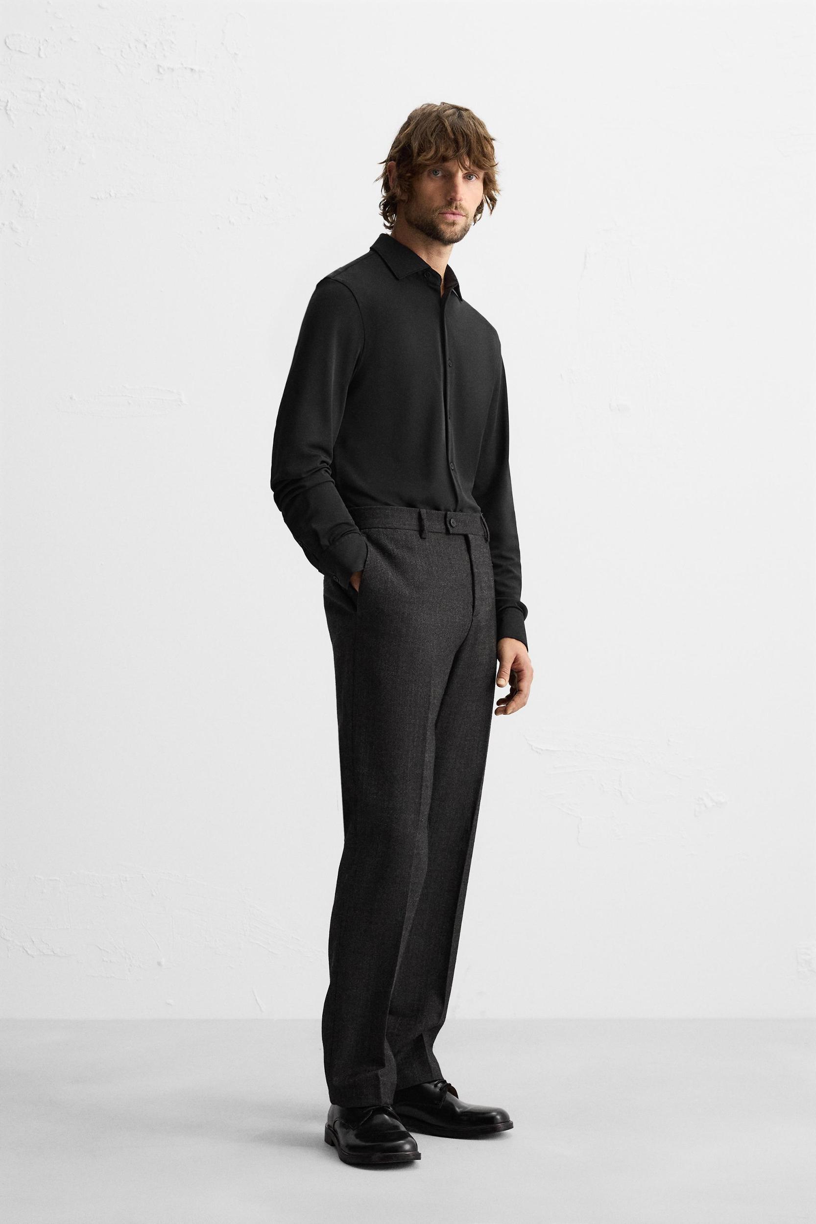 TEXTURED STRETCH SHIRT Product Image