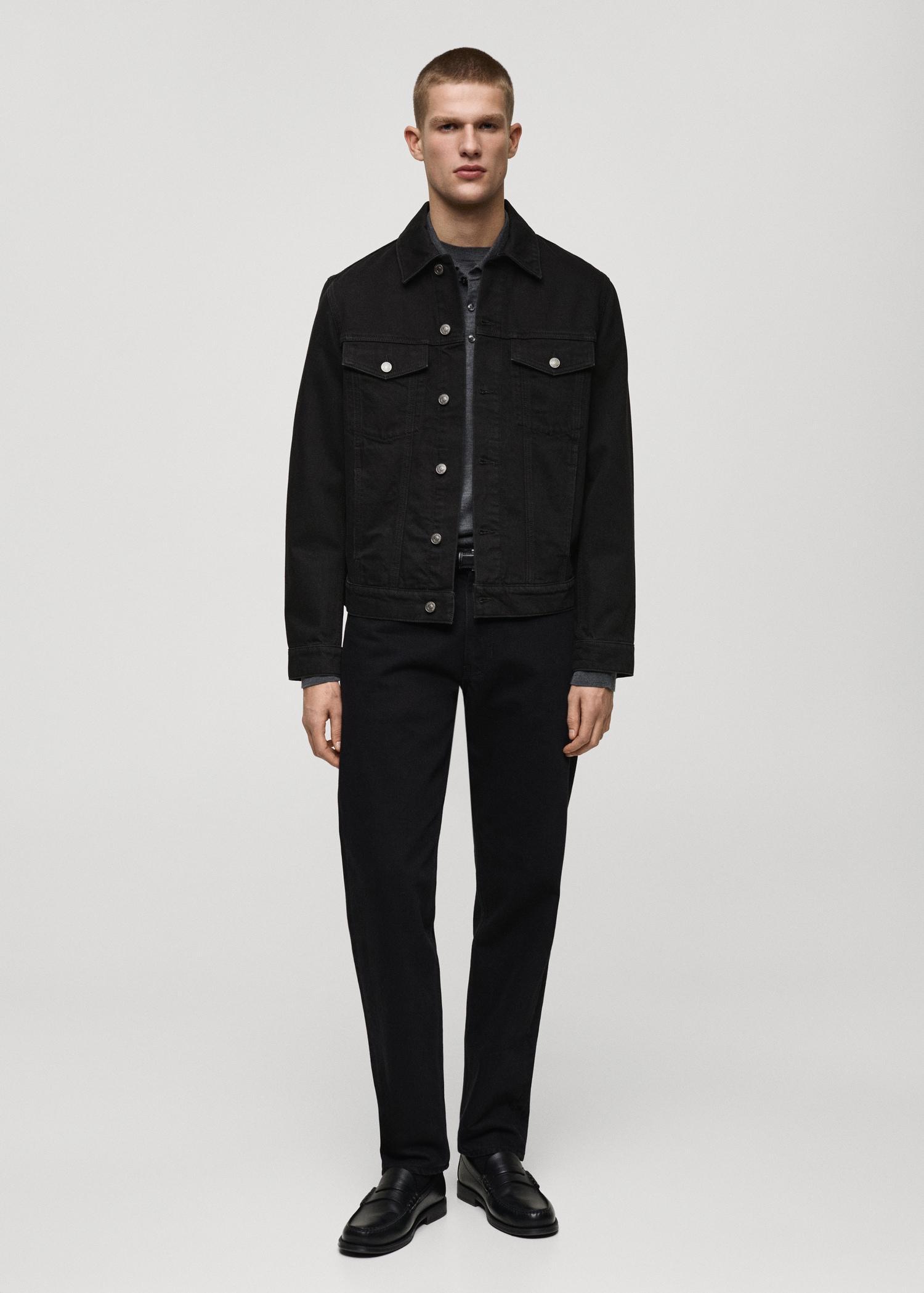 Denim jacket pockets - Men | MANGO USA Product Image