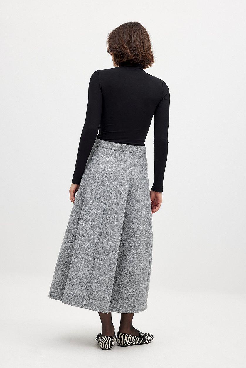 Mid Waist Midi Skirt Product Image