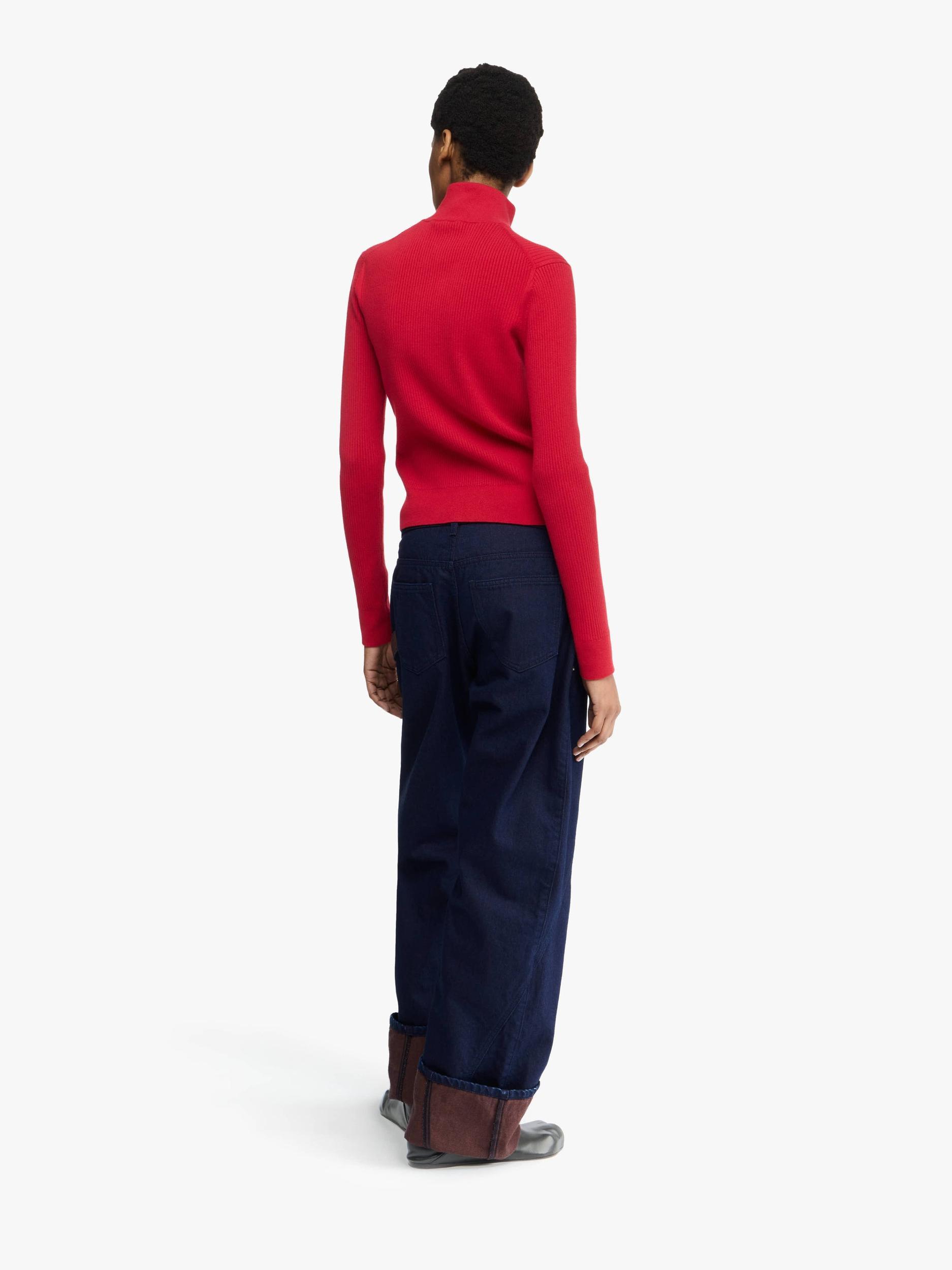 FITTED ZIP UP CARDIGAN Product Image