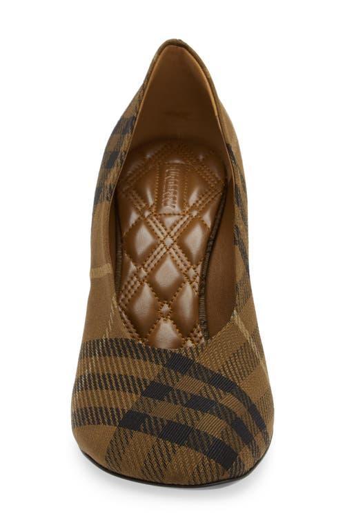 Womens 85MM Check Cotton-Blend Stiletto Pumps Product Image