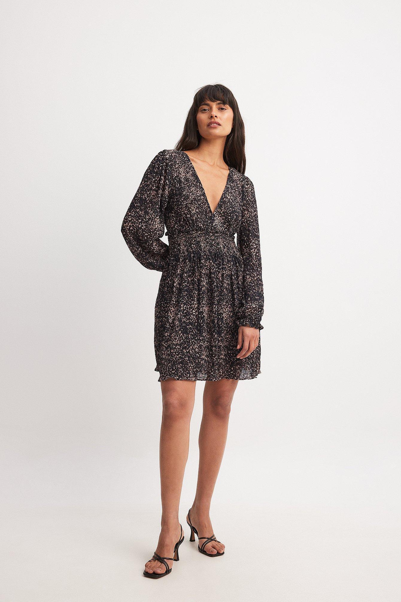 Structured Smock Waist Dress Product Image