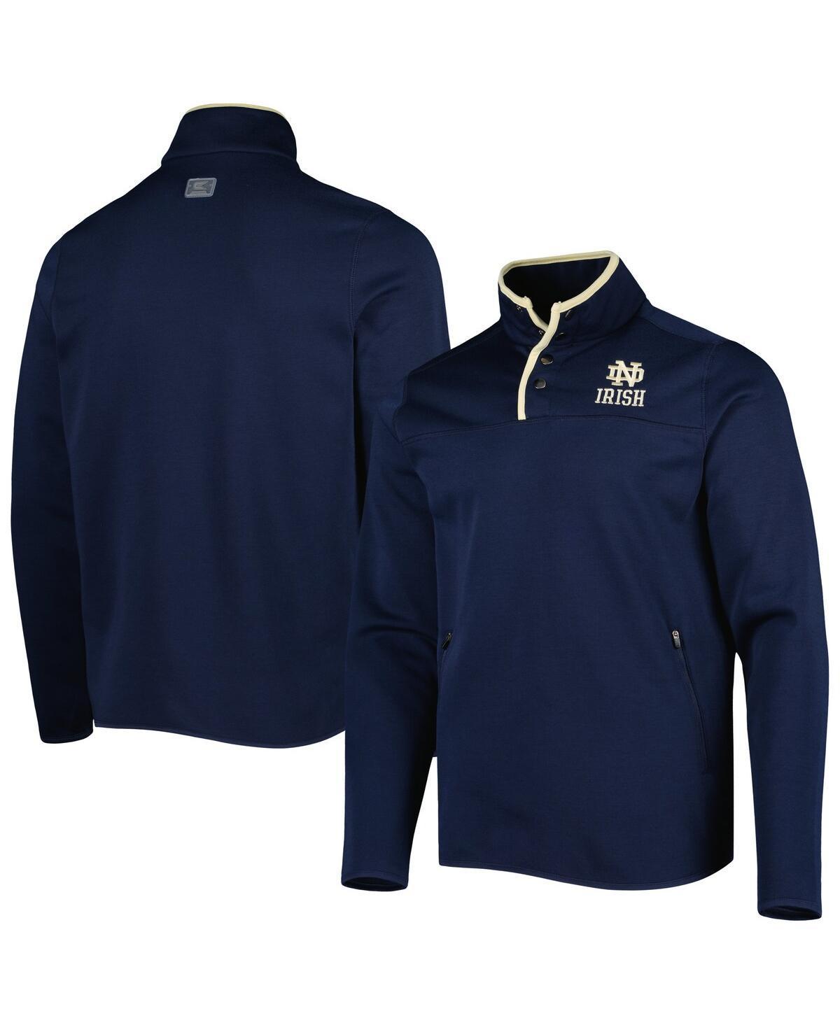 Men's Colosseum Navy Notre Dame Fighting Irish Rebound Quarter-Snap Jacket, Size: Large, Blue Product Image