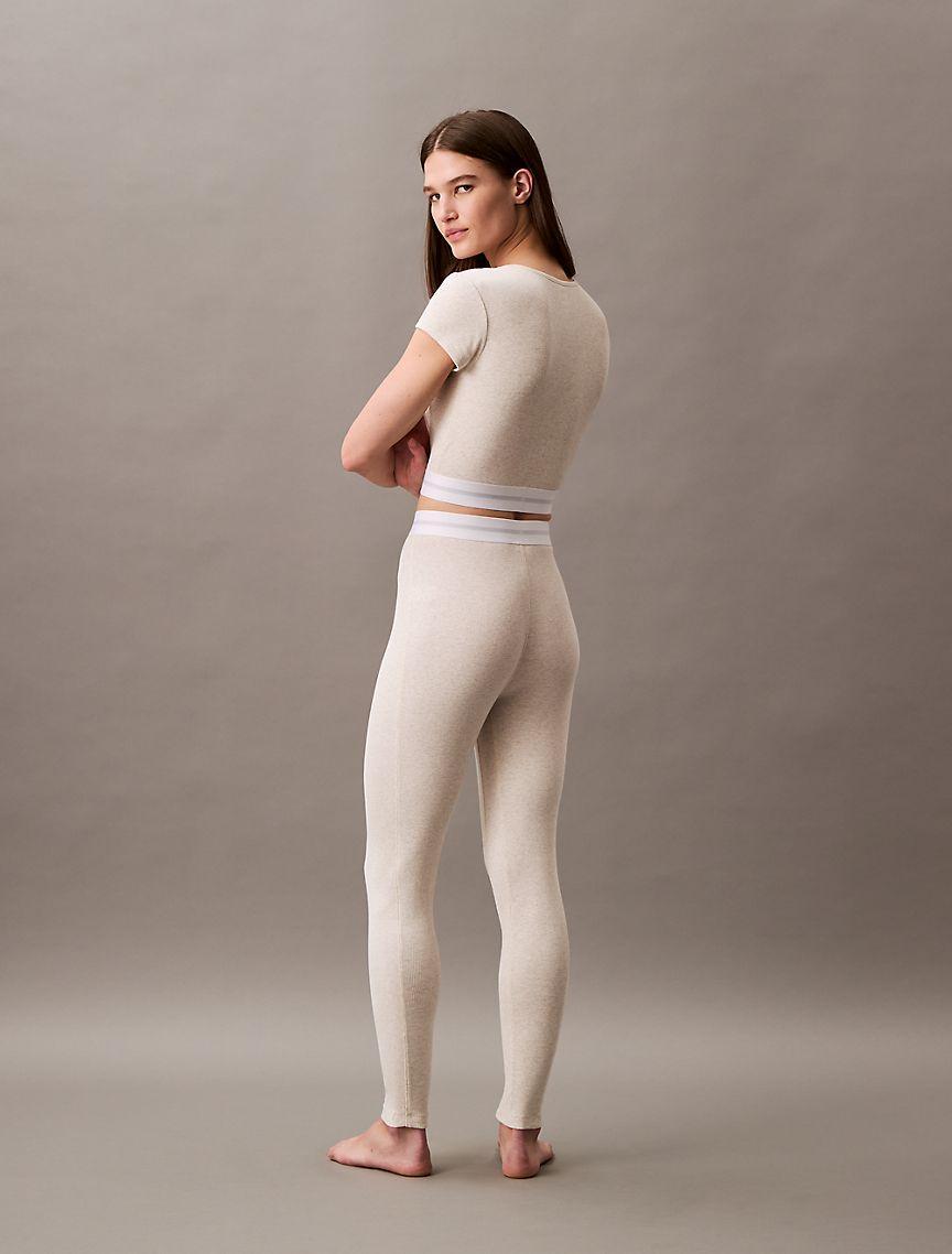 Cotton Stretch Rib Leggings Product Image