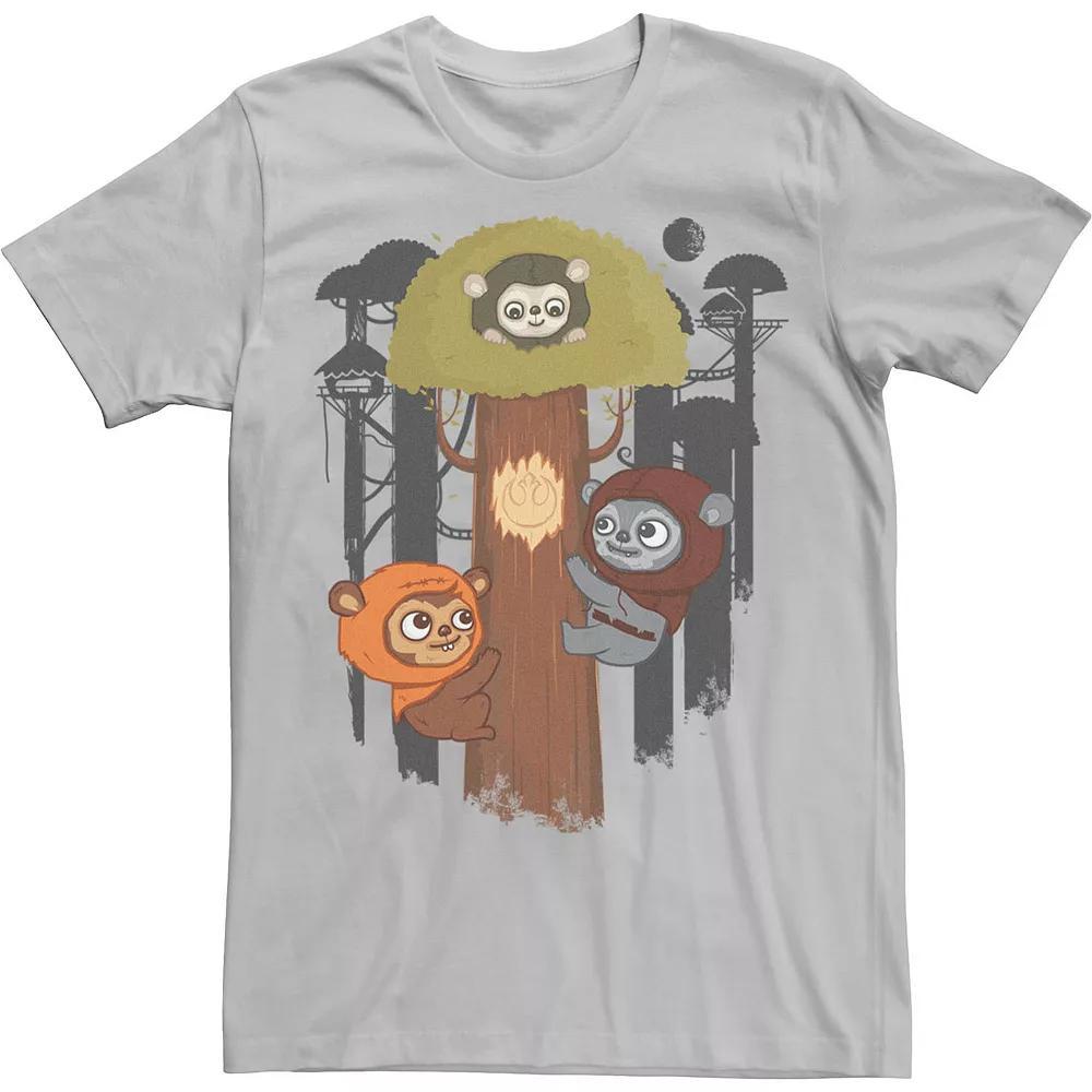Men's Star Wars Rebel Ewoks Pop Tee, Size: Large, White Product Image