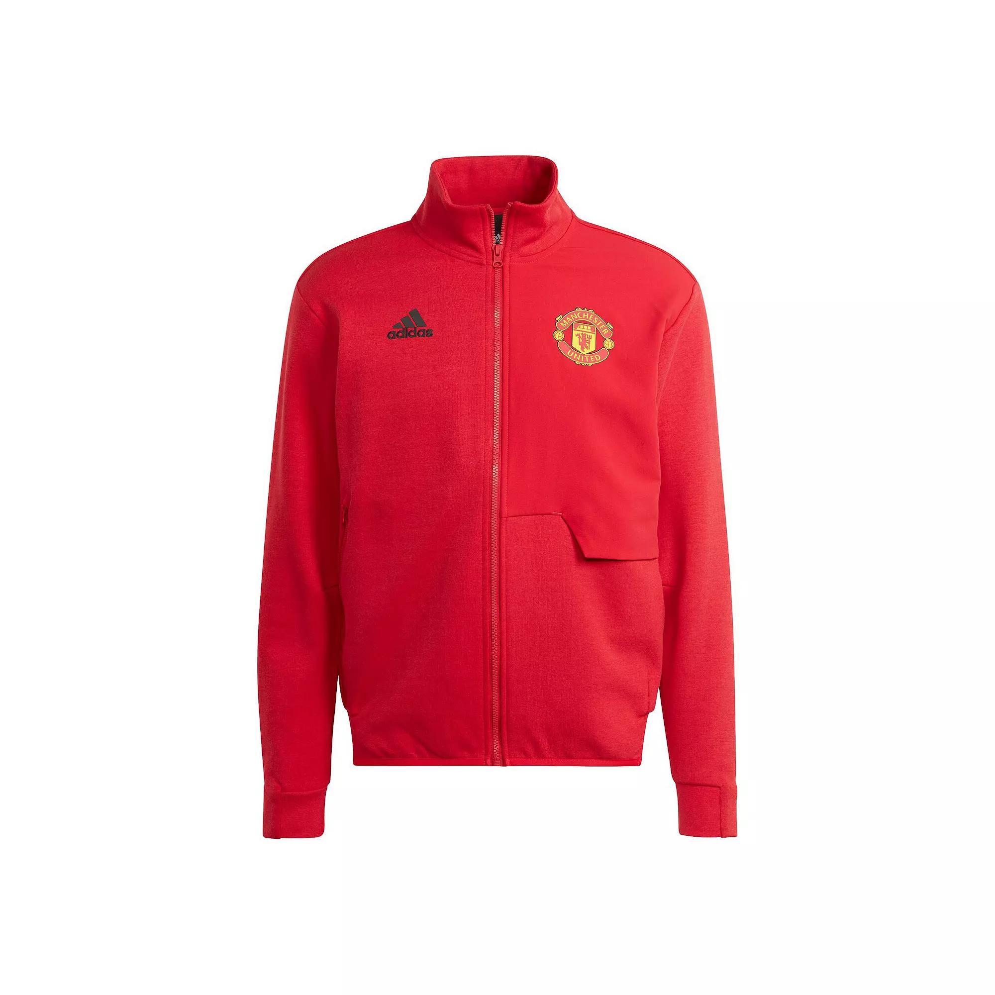 Men's adidas Red Manchester United 2023/24 Anthem Full-Zip Jacket, Size: 2XL, Man Red Product Image