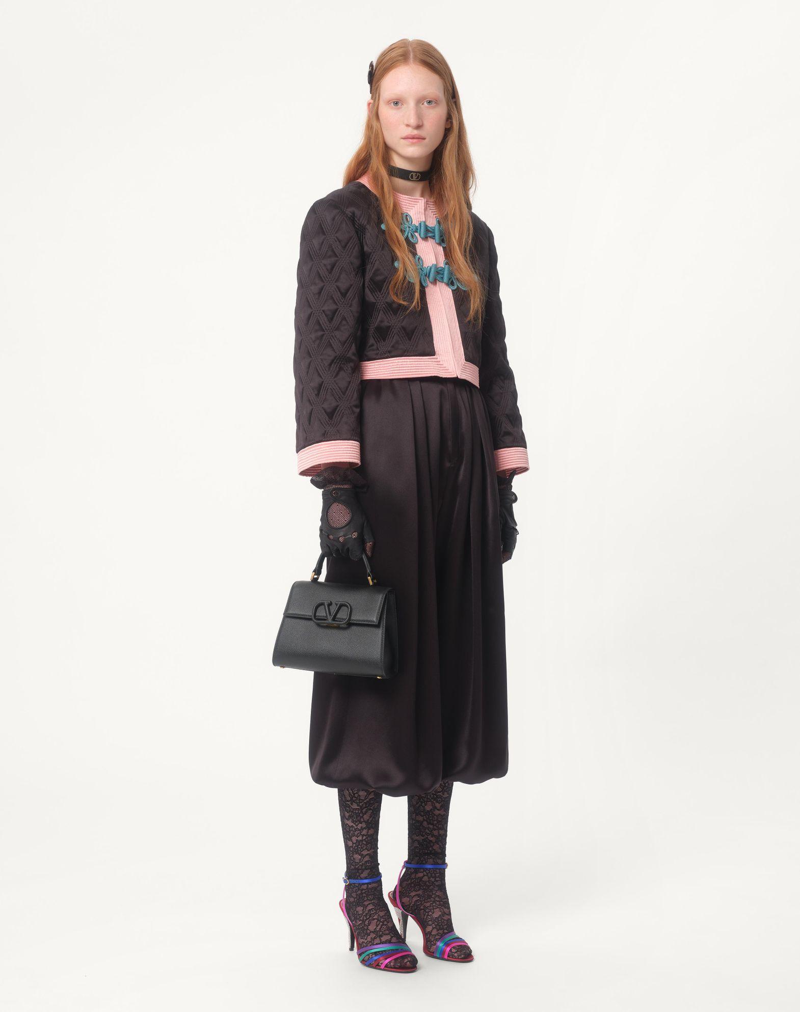 Small Vsling Grainy Calfskin Handbag Product Image