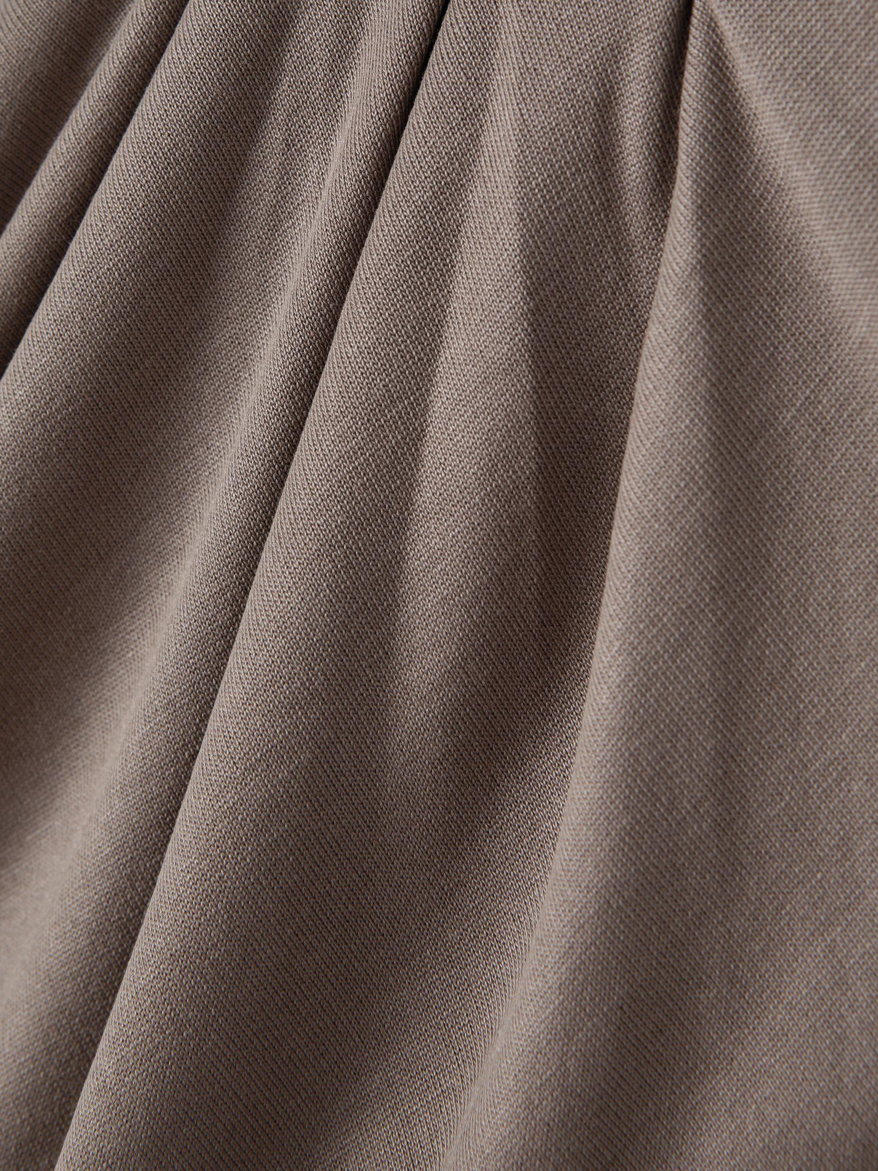 Bodycon Ruched Midi Dress in Mocha Product Image