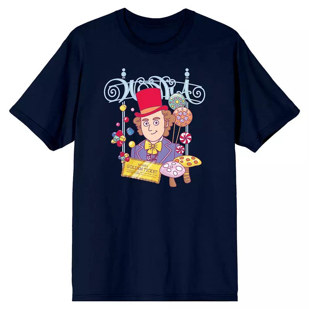 Men's Willy Wonka Charlie Tee, Size: XXL, Blue Product Image