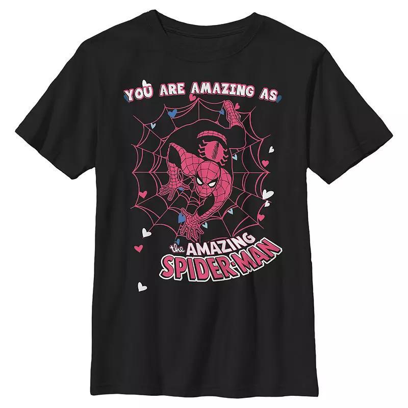 Boys 8-20 Spider-Man You're As Amazing As The Amazing Spider-Man Graphic Tee, Boy's, Size: XS, Black Product Image