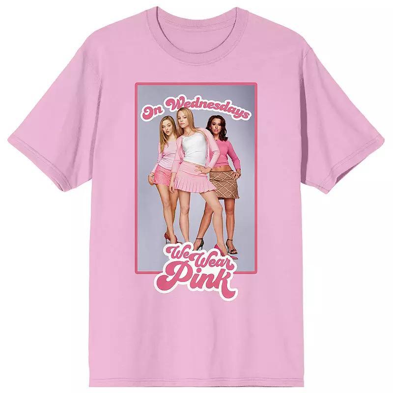 Juniors' Bioworld Mean Girls "On Wednesday We Wear Pink" Short Sleeve Graphic Tee, Girl's, Size: Small Product Image