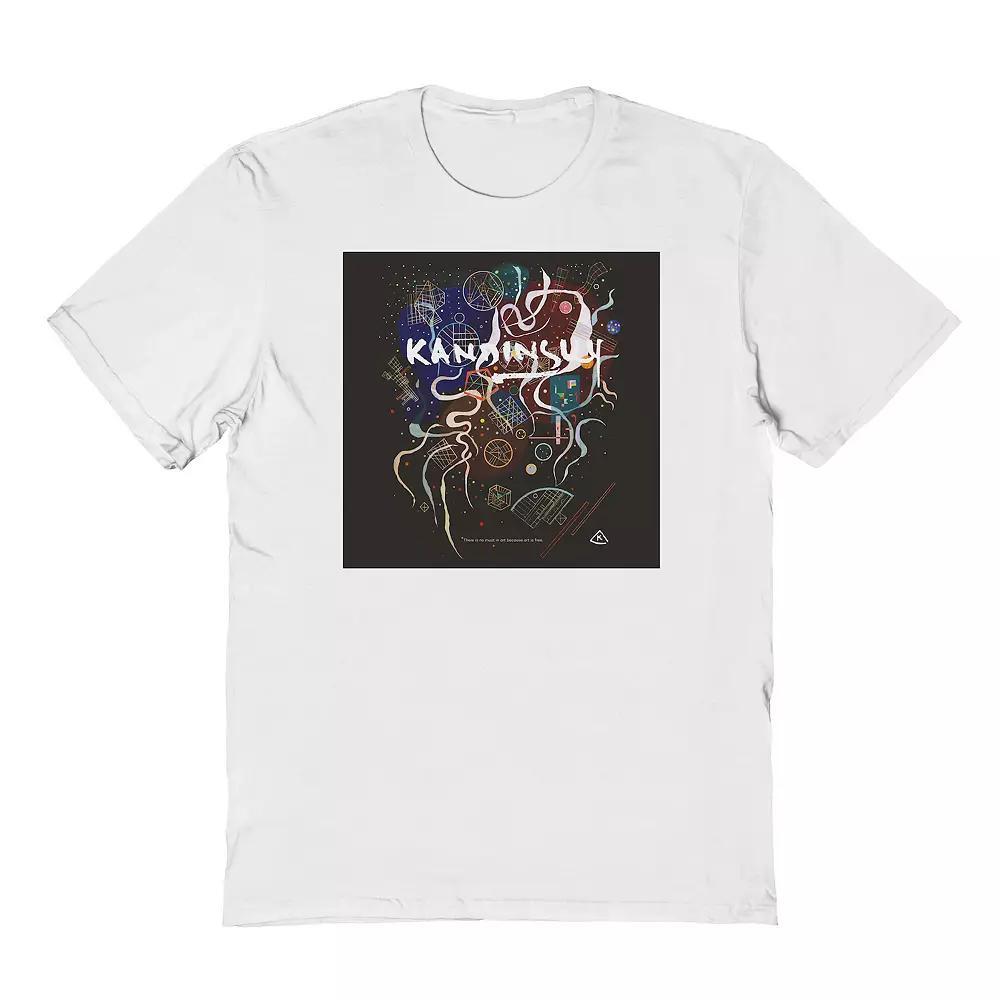Men's APOH - Kandinsky Art Is Free Graphic Tee, Size: XXL, White Product Image