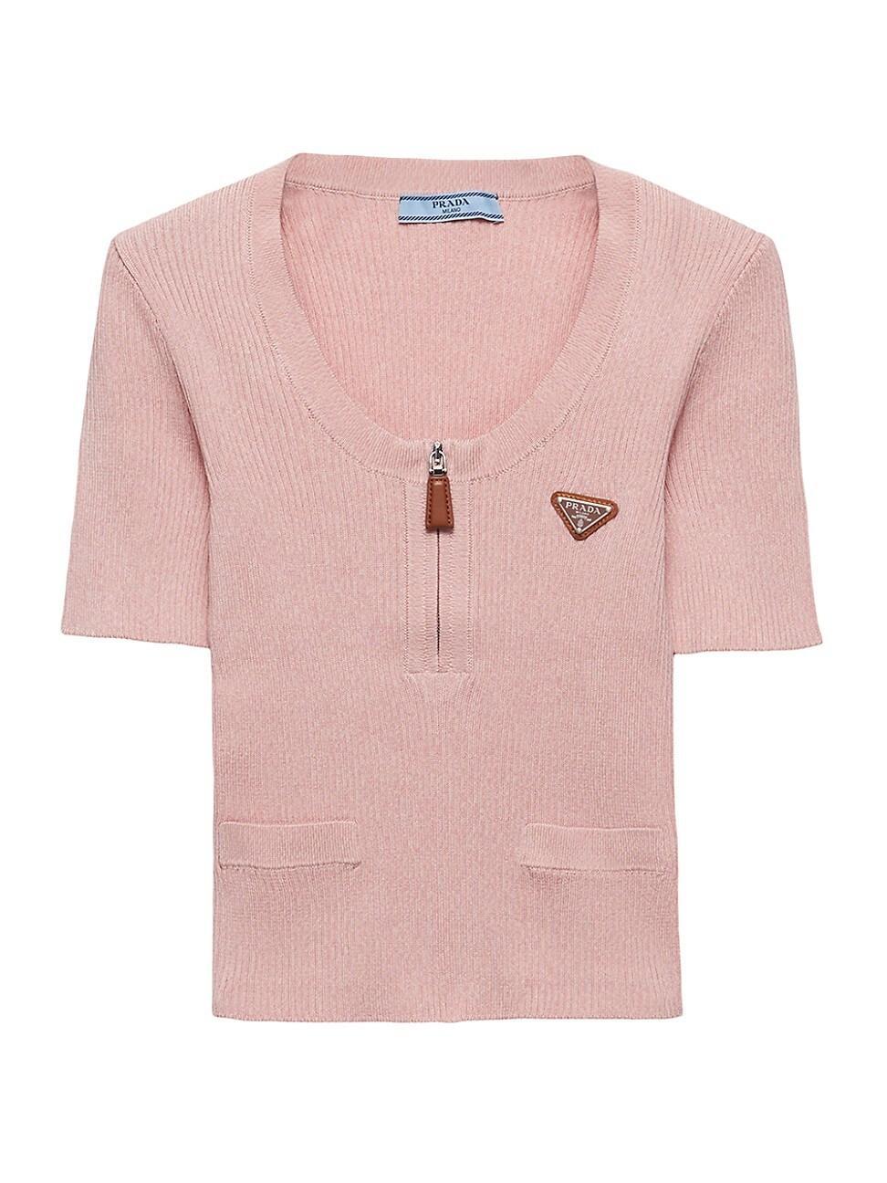 Womens Ribbed Cotton Sweater Product Image