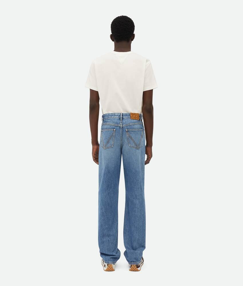 Men's Vintage Indigo Straight Jeans in Mid blue Product Image