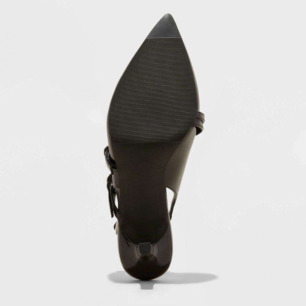 Women's Sasha Buckle Slingback Kitten Heels with Memory Foam Insole - Wild Fable™ Product Image