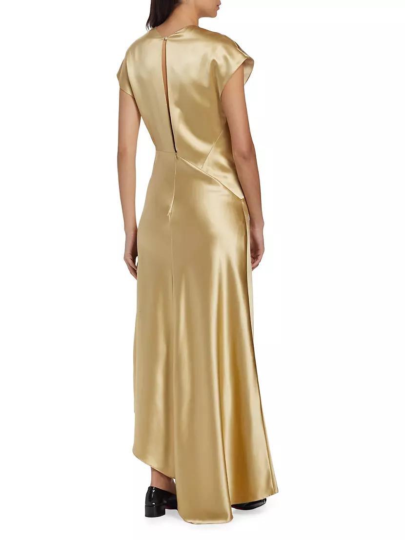 Abney Silk Asymmetric Dress Product Image