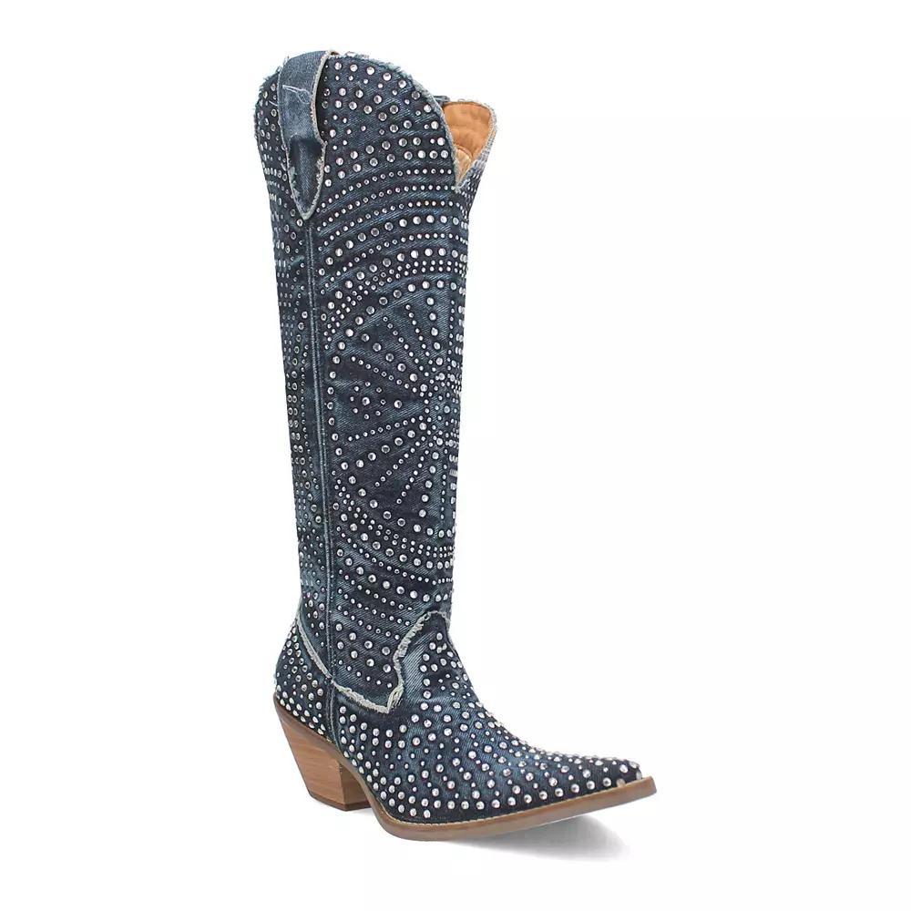 Dingo Honkytonk Honey Women's Western Boots, Size: 6.5, Blue Product Image