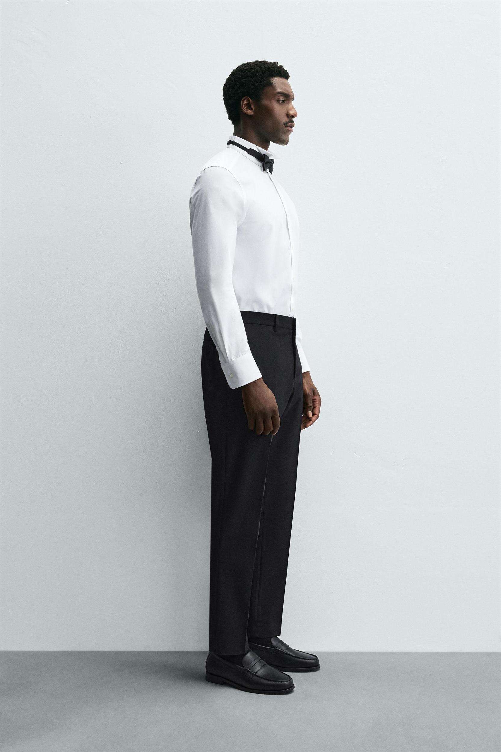 TUXEDO COLLAR SHIRT Product Image
