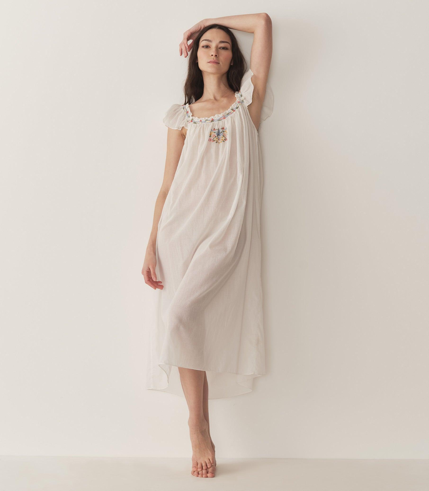 ORELLE NIGHTGOWN -- SALT Product Image