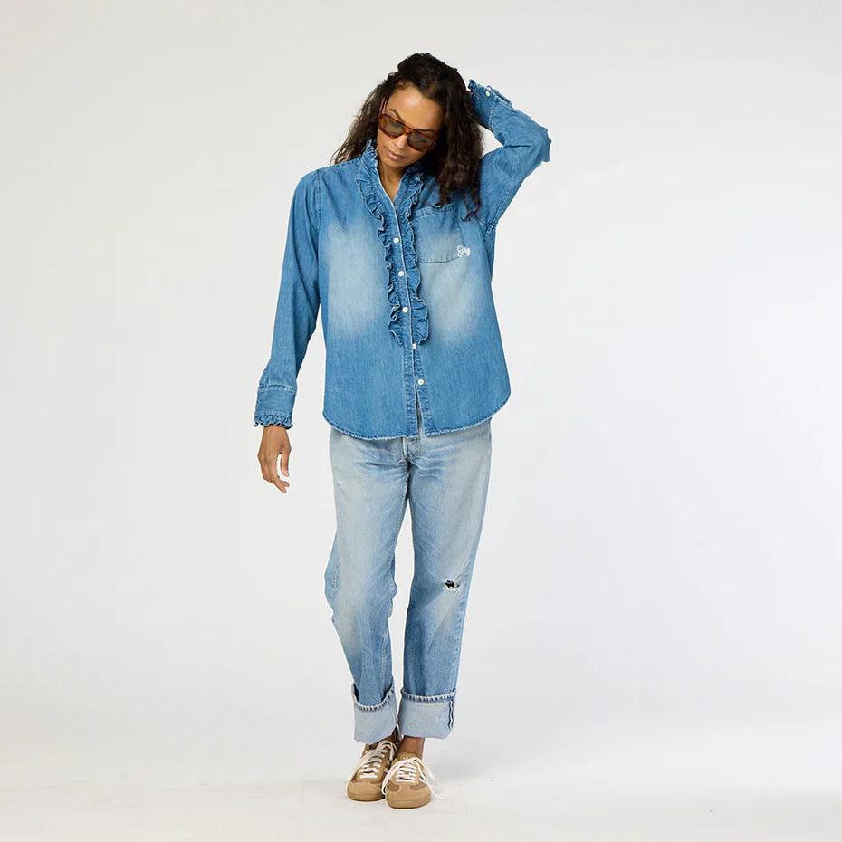 Kerri Rosenthal Molly Denim Shirt Product Image