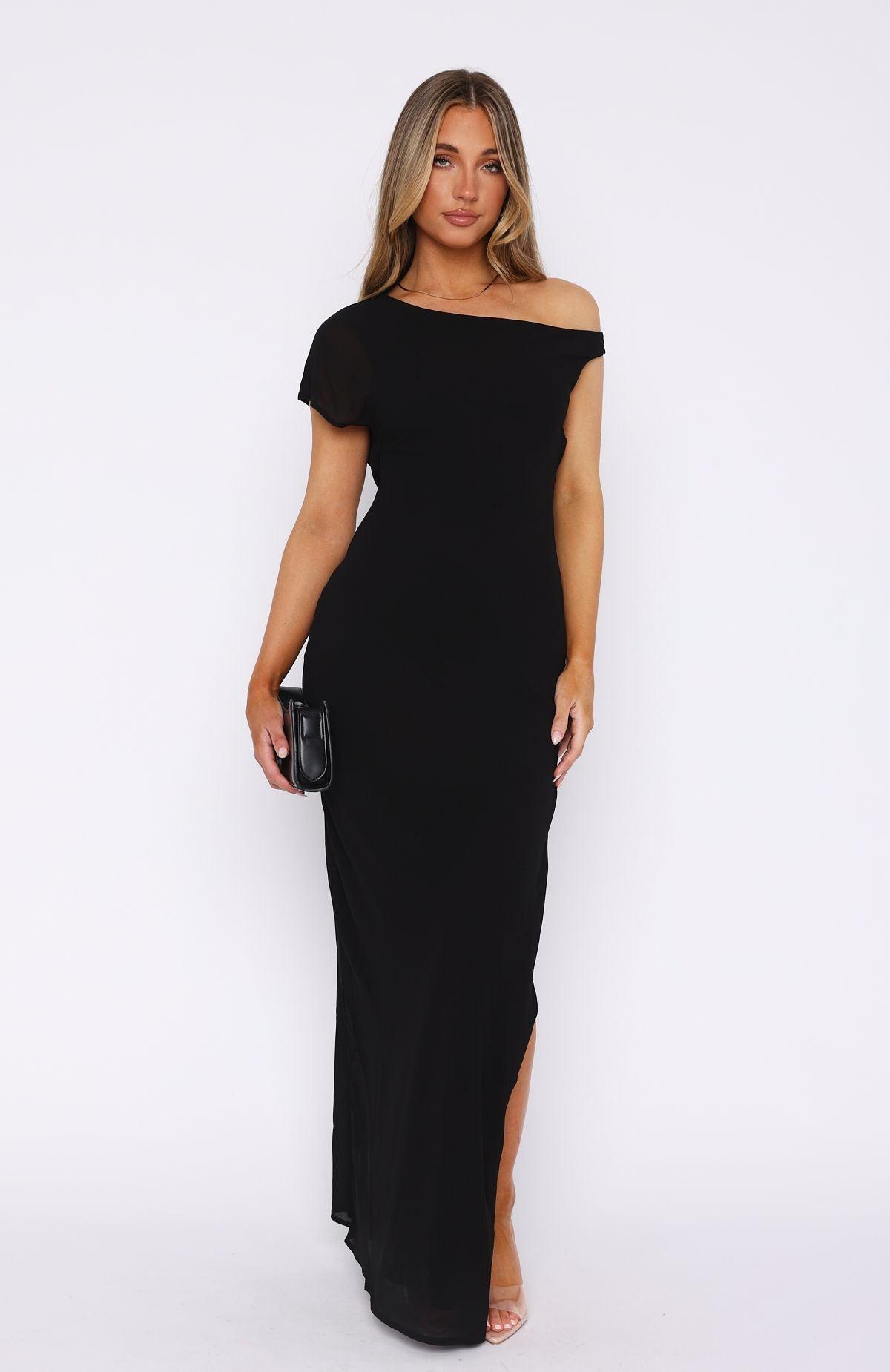 Don't You Forget Maxi Dress Black Product Image