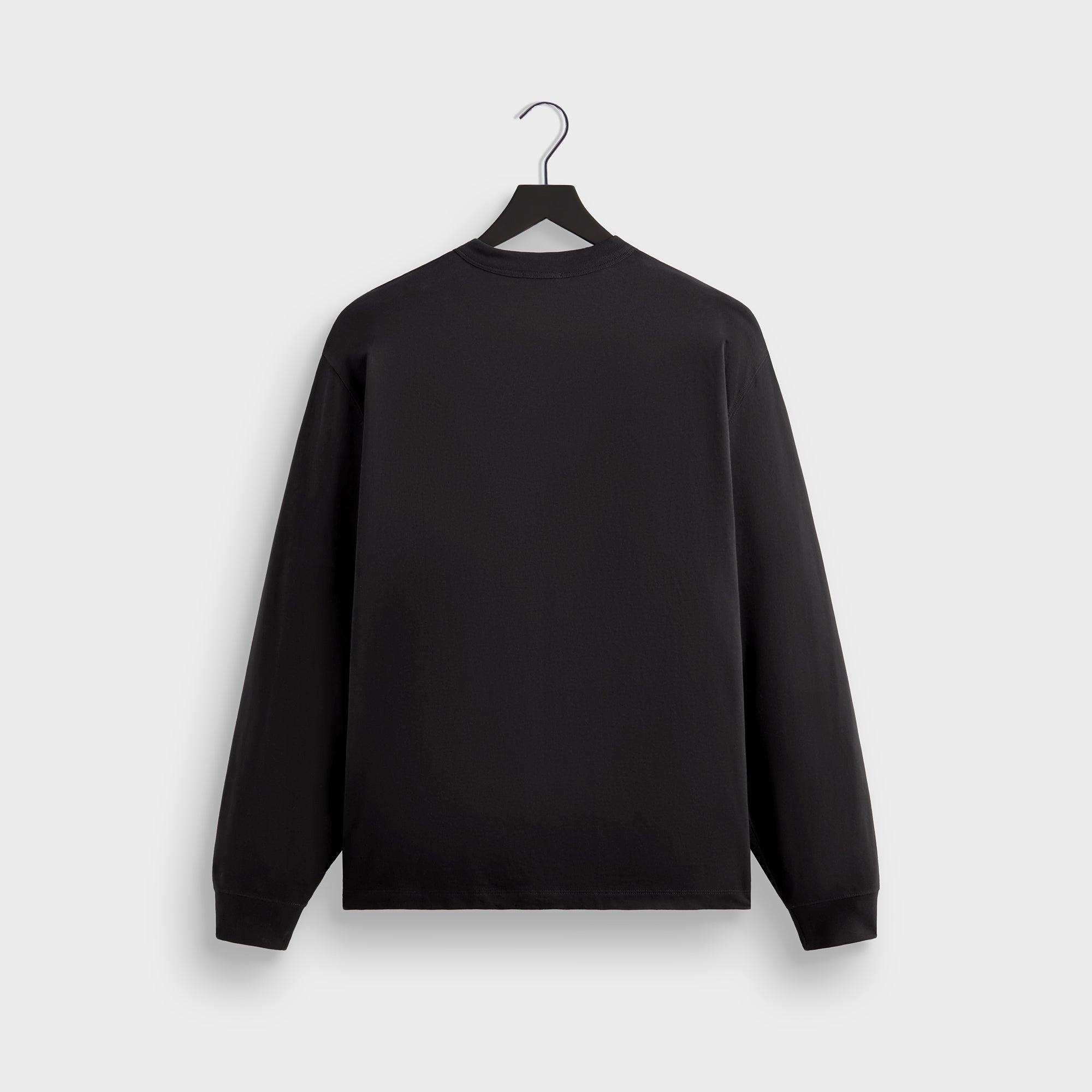 Kith Long Sleeve Leonard Pocket Tee - Black Male Product Image