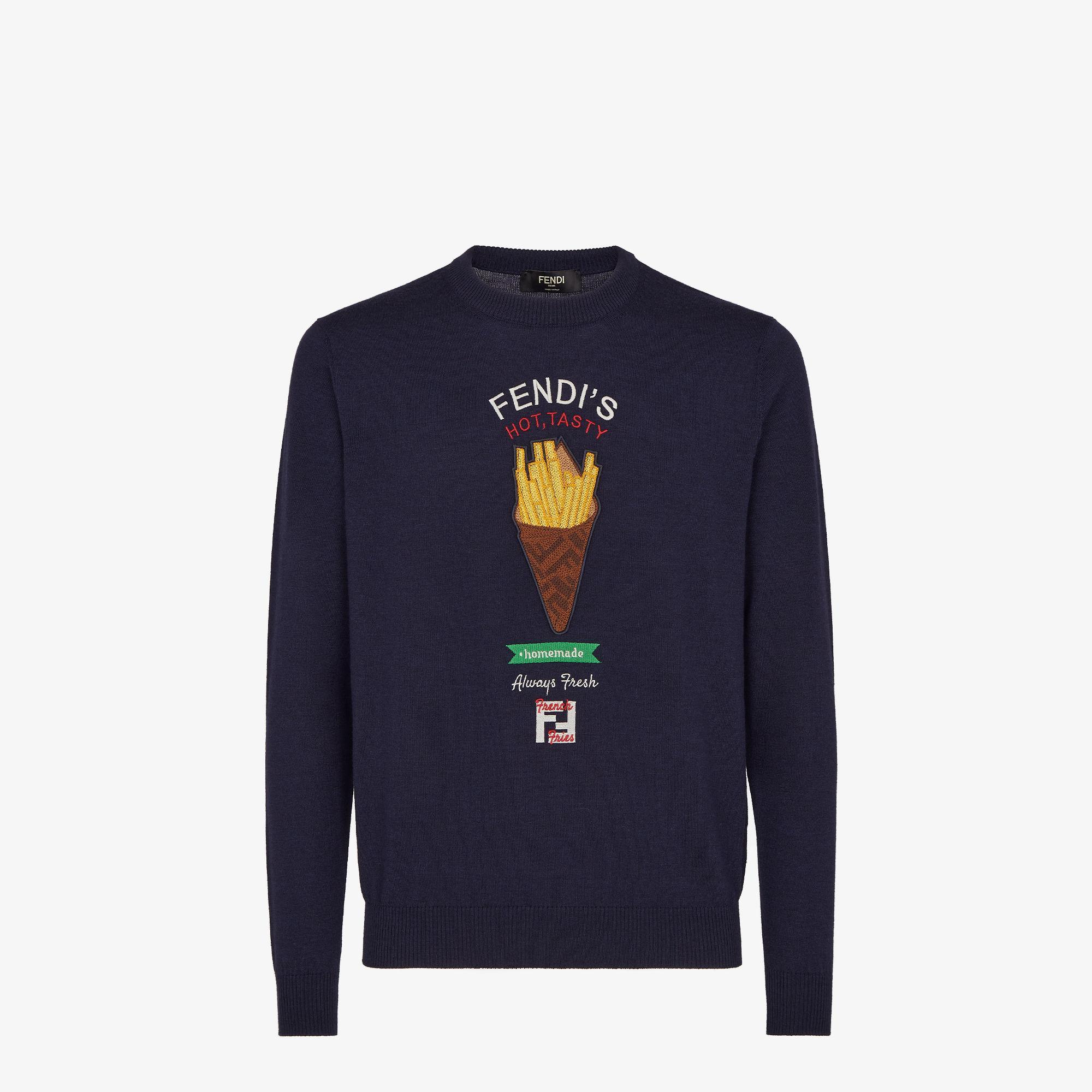 SweaterBlue wool Fendilicious pullover Product Image