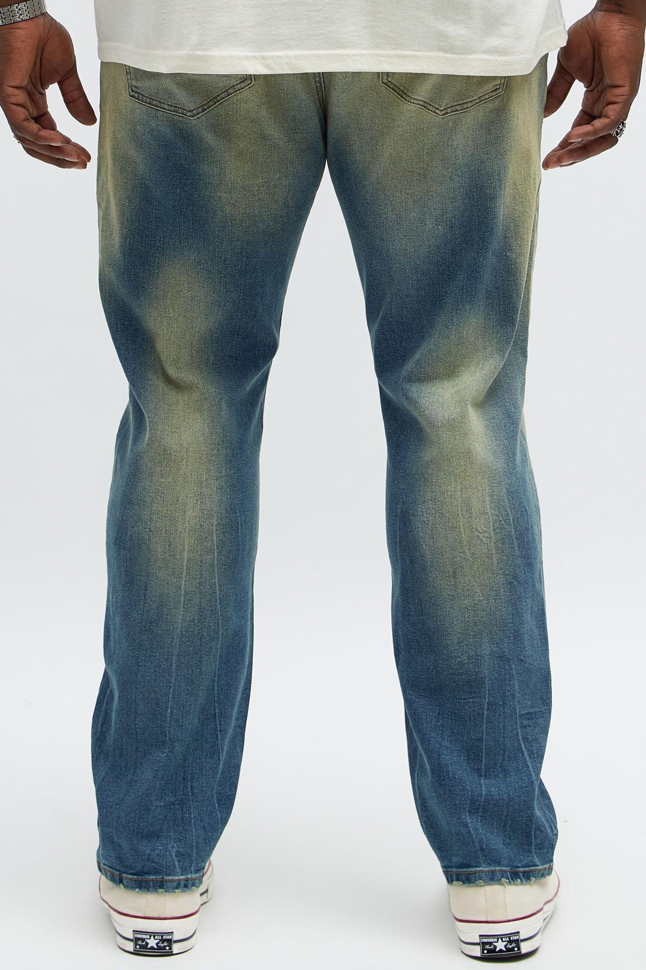 Skinny Comeback Around Distressed Jeans - Vintage Blue Wash Product Image