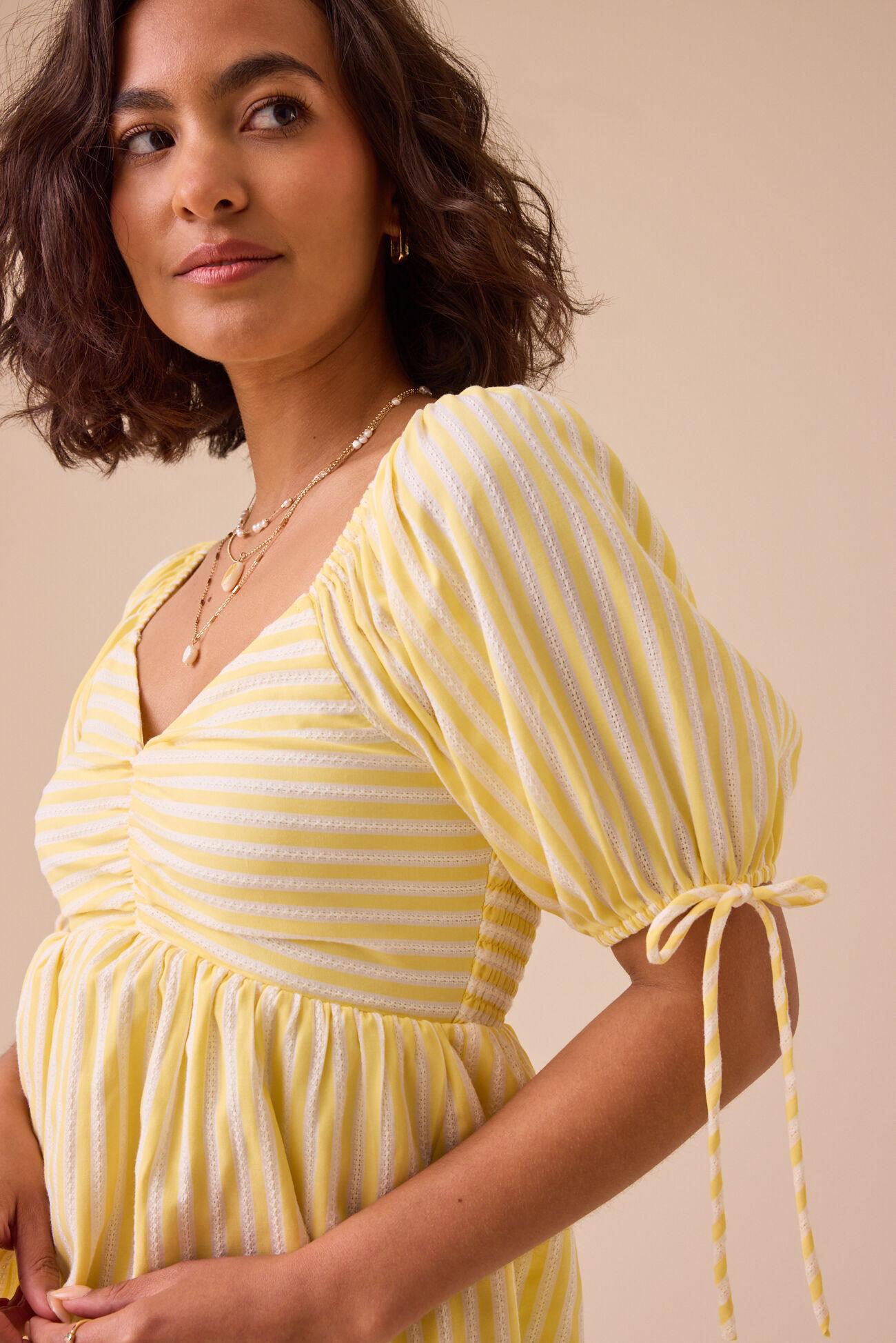Sonia Striped Babydoll Top Product Image