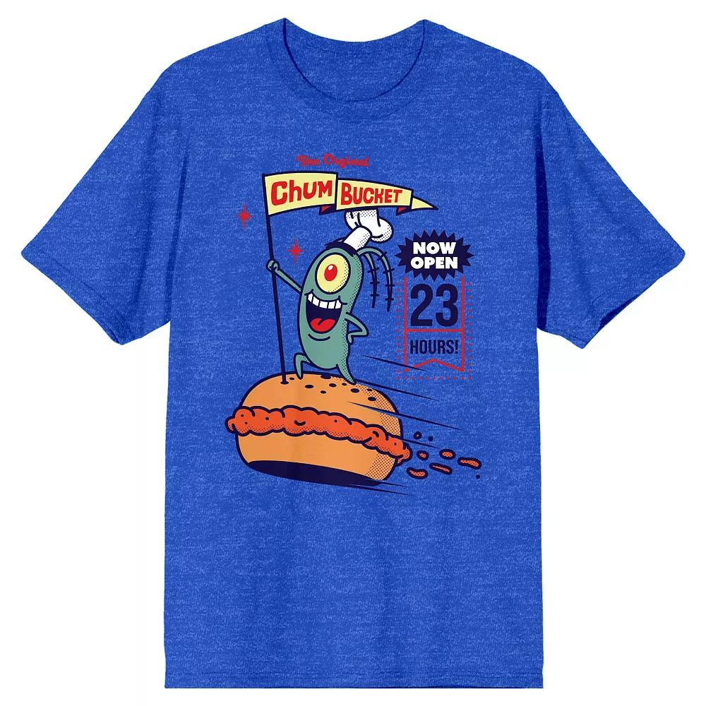 Men's SpongeBob SquarePants Graphic Tee, Size: Small, Blue Product Image