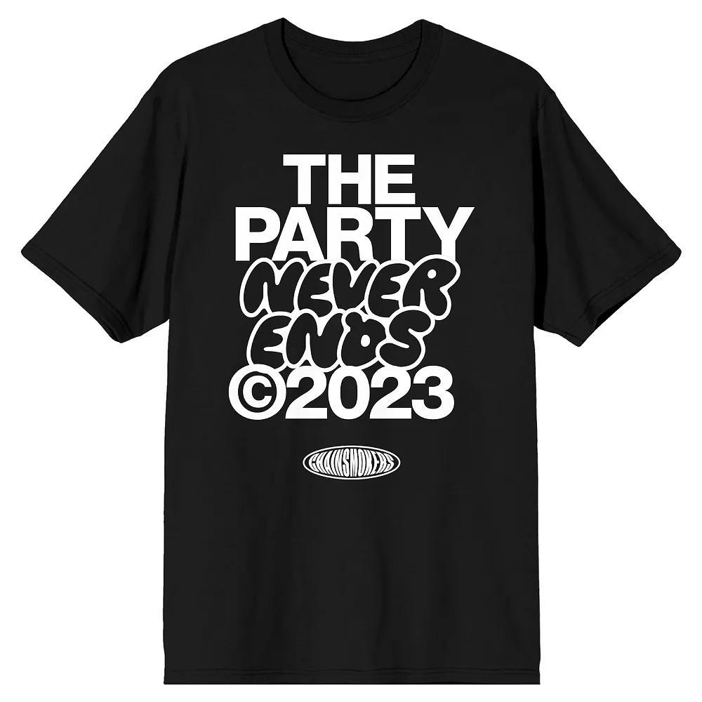 Men's The Chainsmokers The Party Never Ends Tee, Size: XXL, Black Product Image
