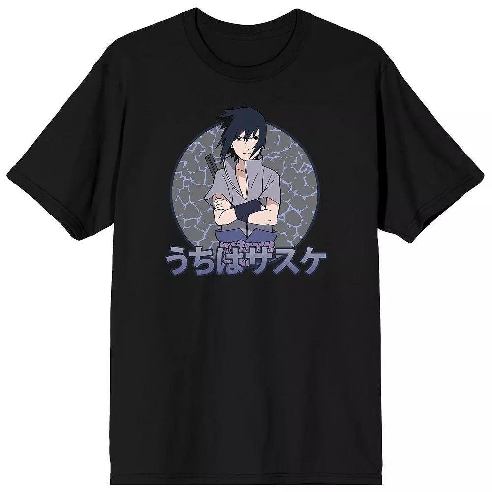 Men's Naruto Shippuden Sasuke Tee, Size: Large, Black Product Image