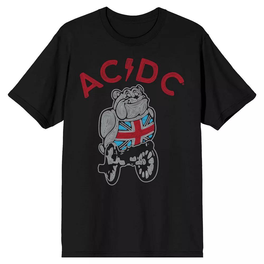 Men's AC/DC Bulldog On Wheels Tee, Size: Large, Black Product Image