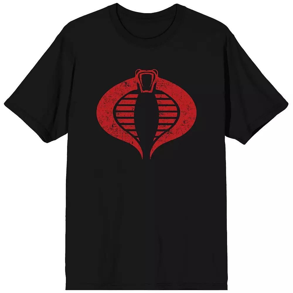Men's G.I. Joe Cobra Logo Short Sleeve Graphic T-Shirt, Size: Medium, Black Product Image