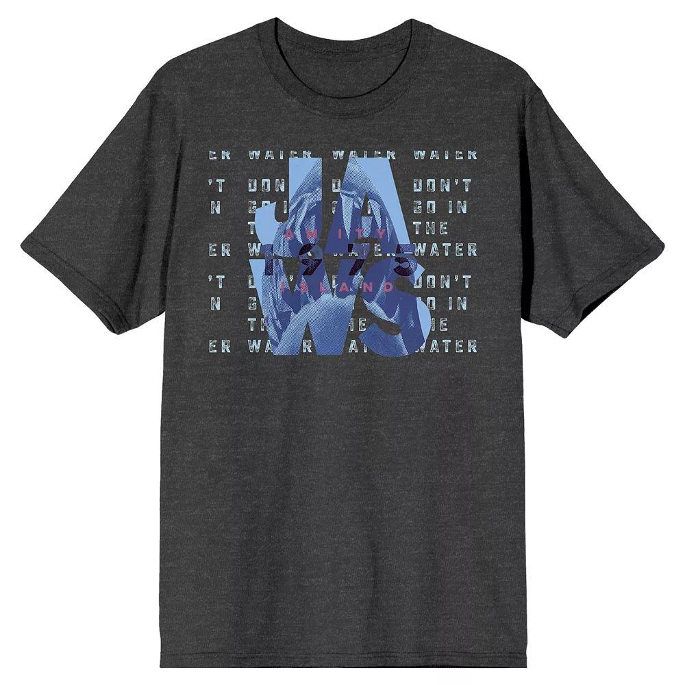 Men's Jaws Don't Go In The Water Graphic Tee, Size: Medium 30, Gray Product Image