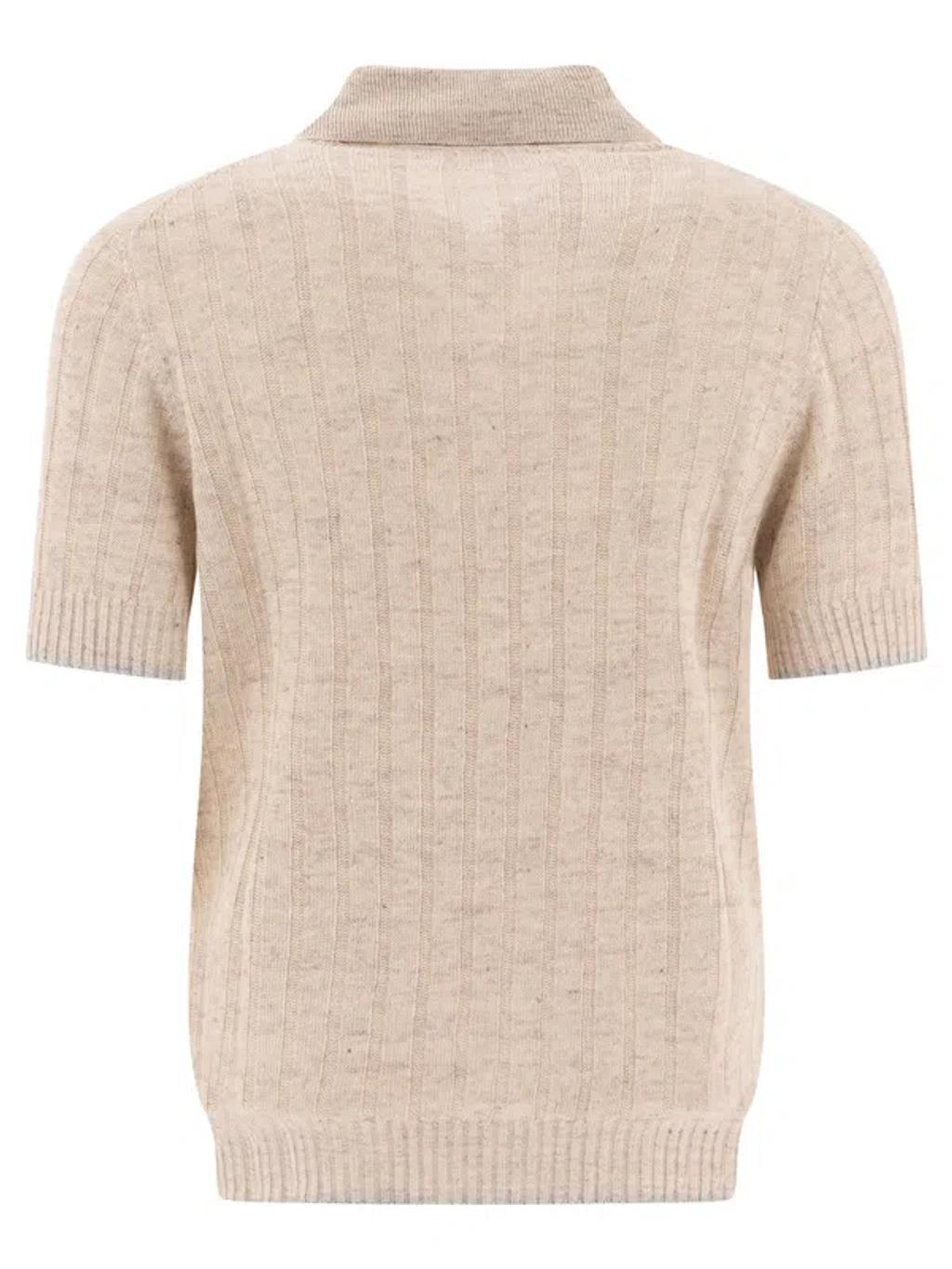 BRUNELLO CUCINELLI Polo Shirts Beige In Neutral Product Image