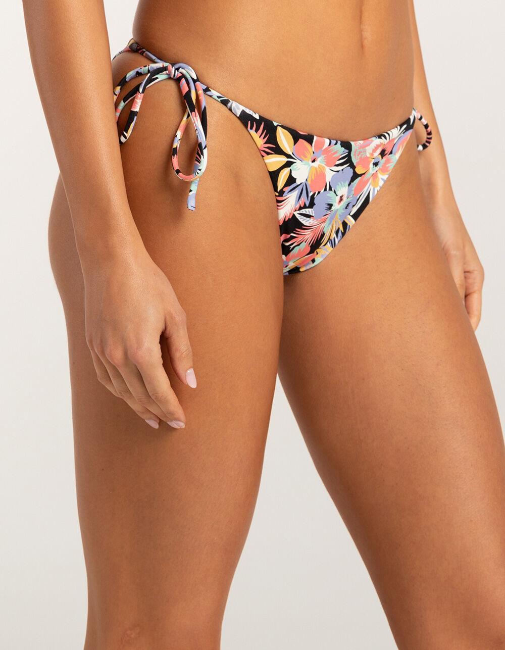 SALTY CREW Seafarer Tie Side Bikini Bottoms - BLACK COMBO Product Image