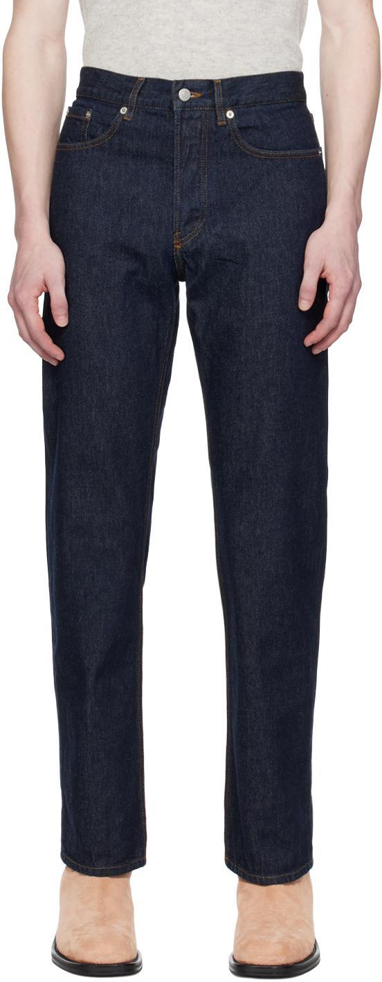 DRIES VAN NOTEN Indigo Straight Jeans In 507 Indigo Product Image
