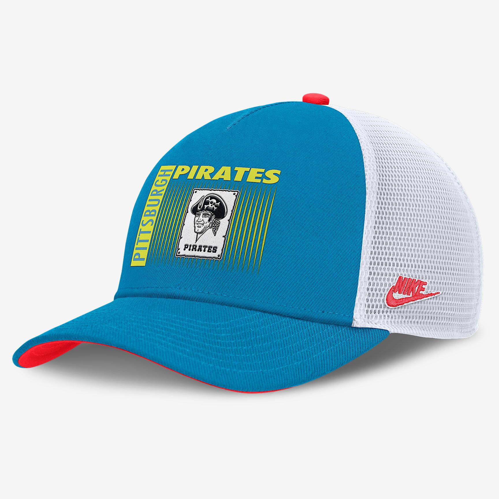 Boston Red Sox Neon 90s Rise Men's Nike Dri-FIT MLB Trucker Adjustable Hat Product Image
