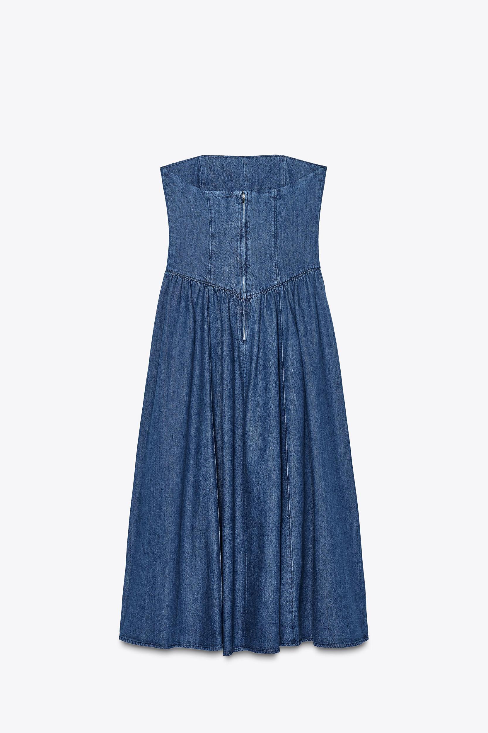 TRF DENIM MIDI DRESS Product Image