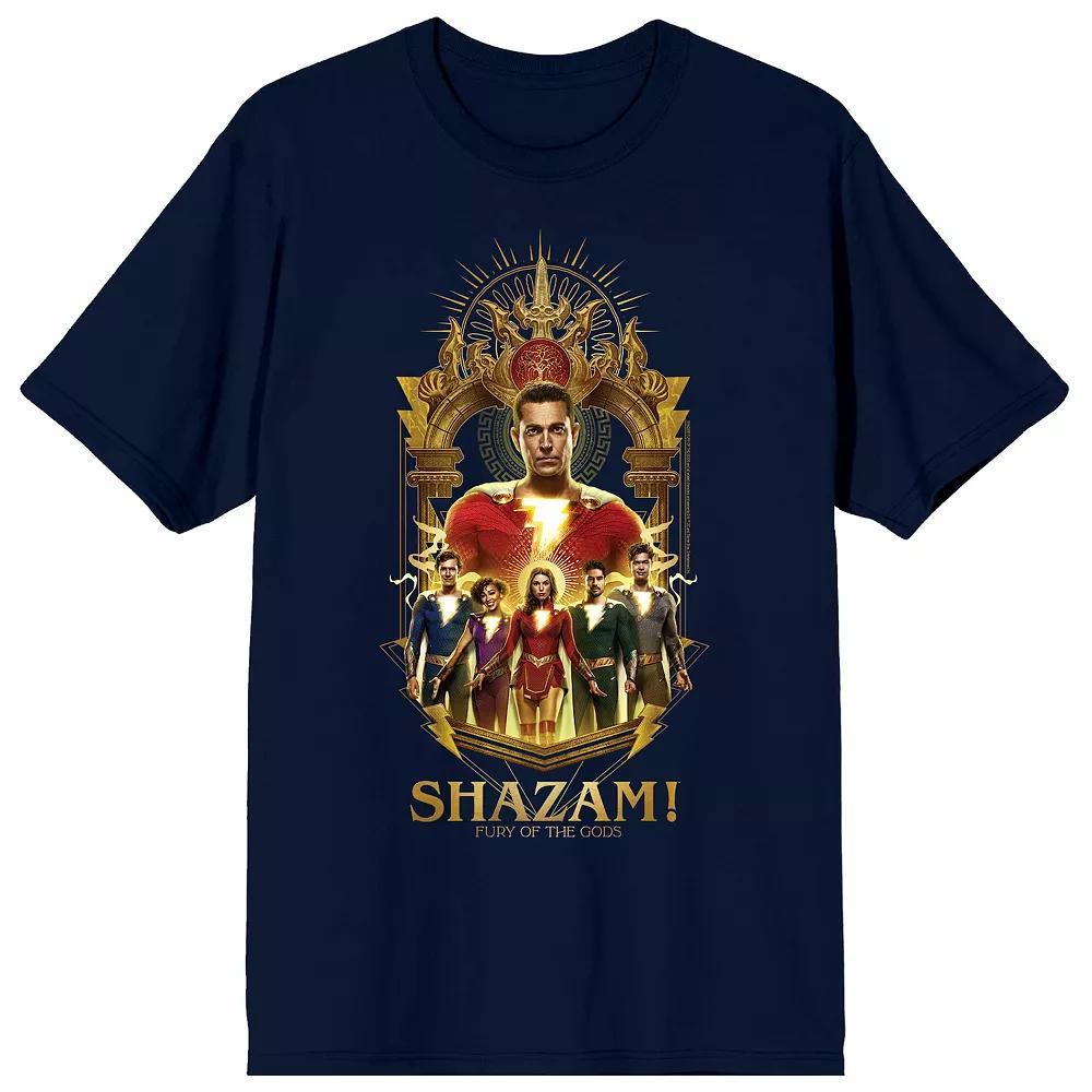Men's DC Comics Shazam 2: Fury Of The Gods Graphic Tee, Size: Medium, Blue Product Image