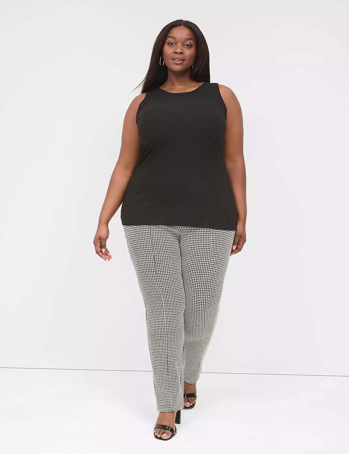 High-Neck Ribbed Tank Product Image