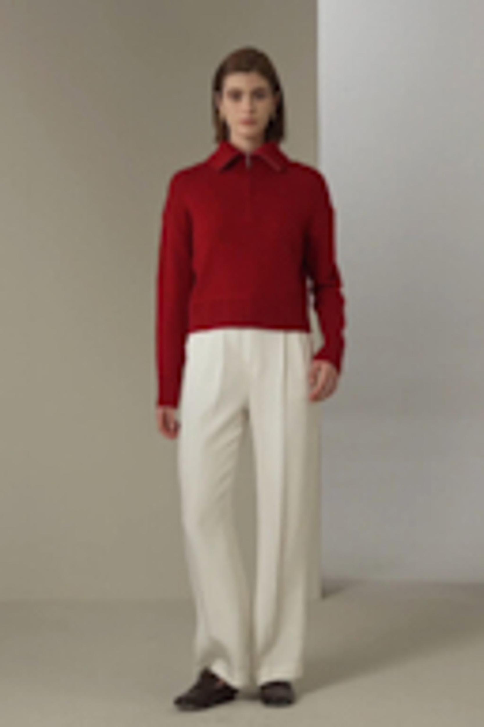 Relaxed Fit Wool-Cashmere Blend Sweater Product Image