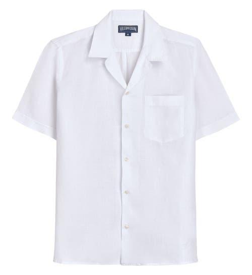 Mens Garment-Dyed Linen Camp Shirt Product Image