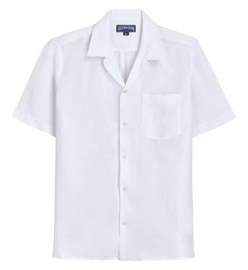 Mens Garment-Dyed Linen Camp Shirt Product Image