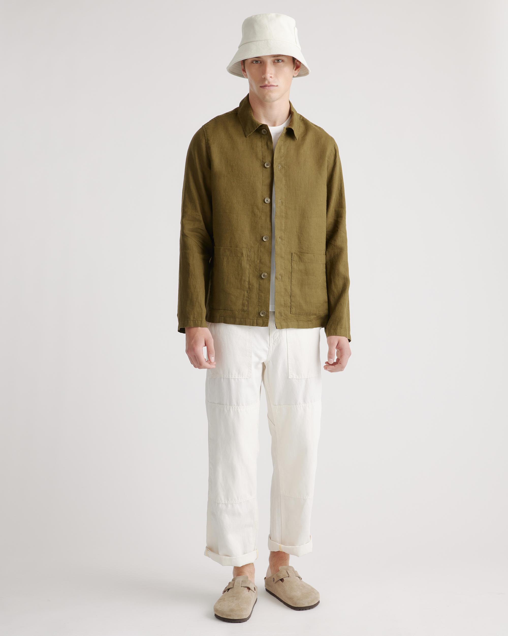 Quince | Men's 100% European Linen Chore Jacket Product Image