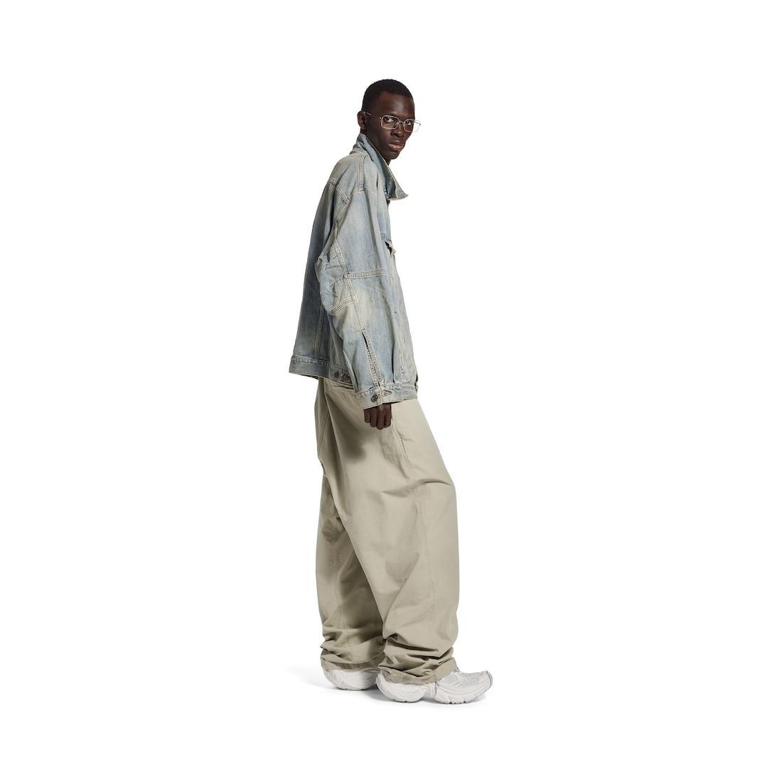 Men's Oversized Jacket in Blue Product Image